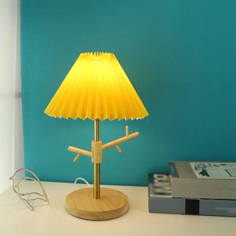 NORDIGLOW - Nordic vouwbare nachtkastlamp met ornamentenplank