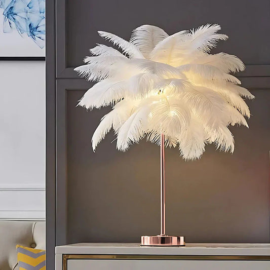 Sfeervolle Veer Palmboom Lamp - LumaPalm