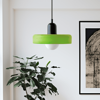 ColorLume | Geometrische Bauhaus Plafondlamp – Glazen Designlamp met Kleurrijke Accenten