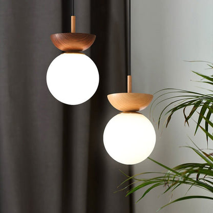 Hikari Plafondlamp – Minimalistische LED Lamp met Houten Frame