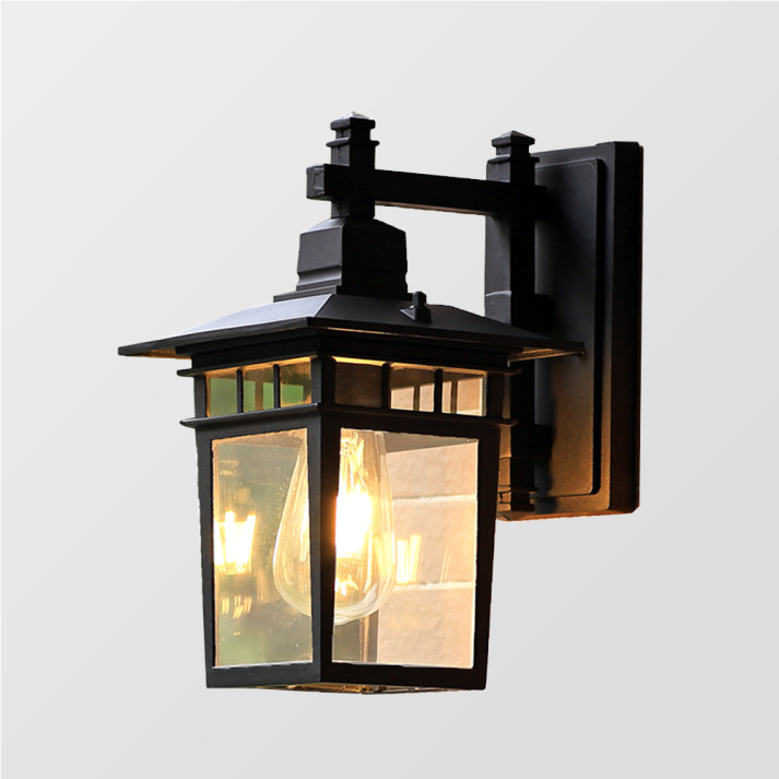 VARENO Wandlamp Buiten – Zwart Design met Verstelbare Kap – Aluminium & Glas – E27 Fitting