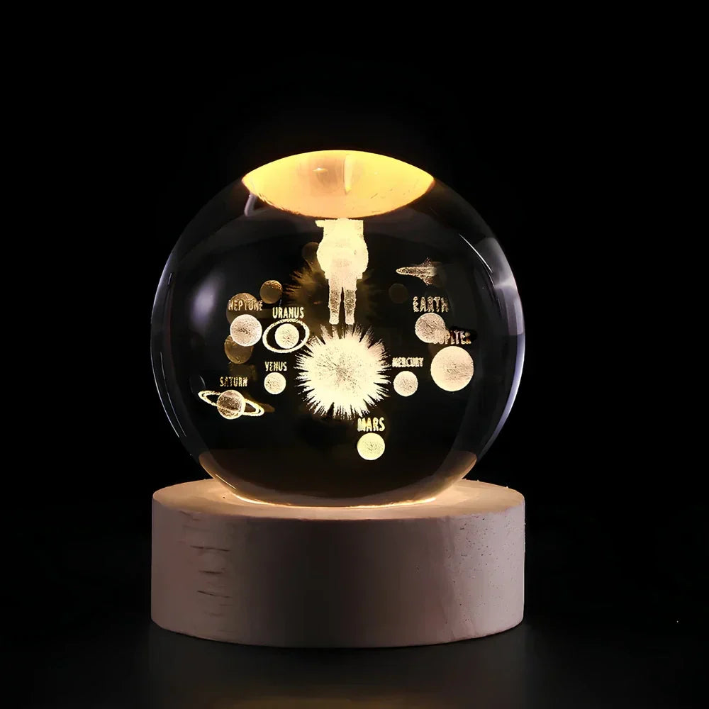 3D Gegraveerde Kristallen Bol - Celestia