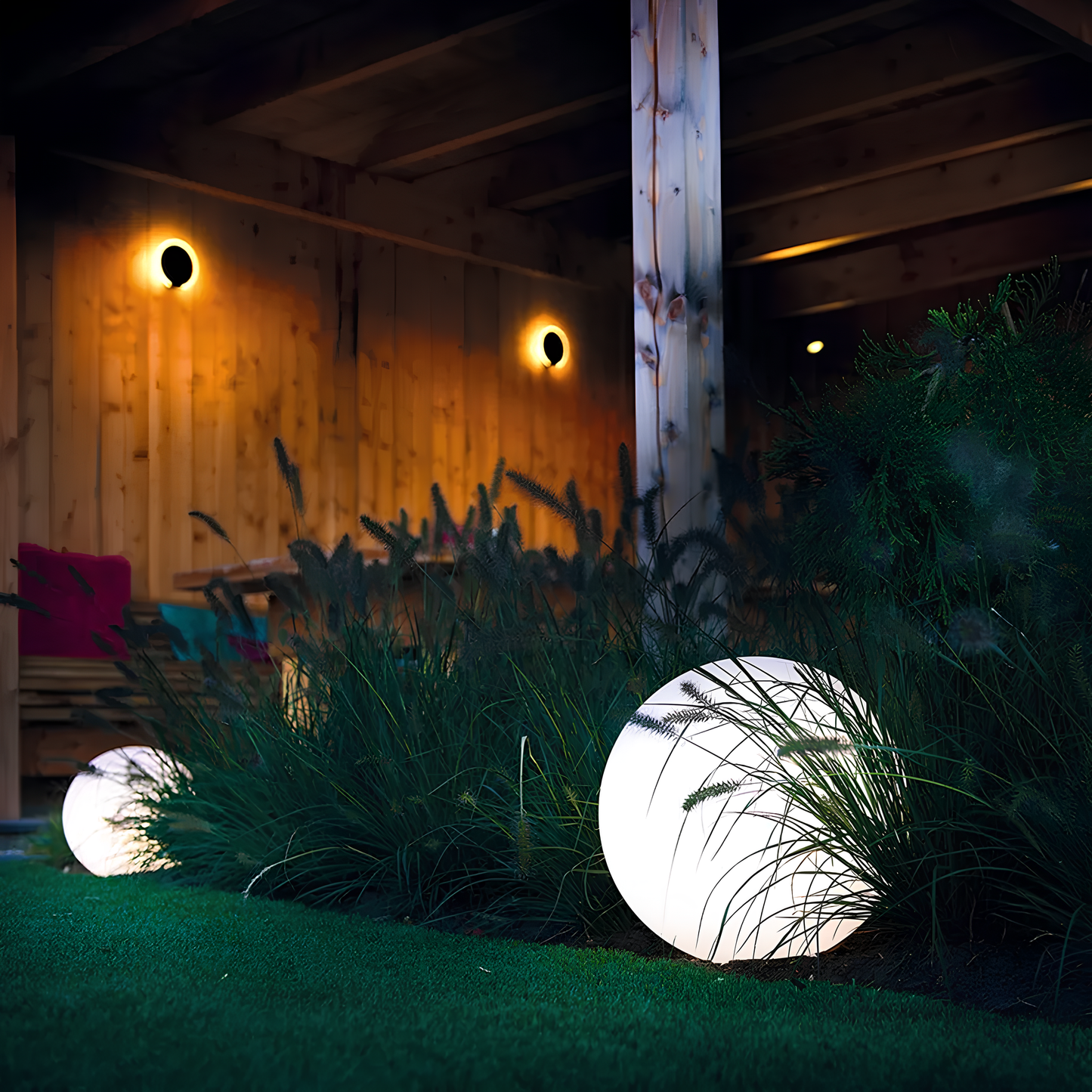 Bolvormige tuinlamp