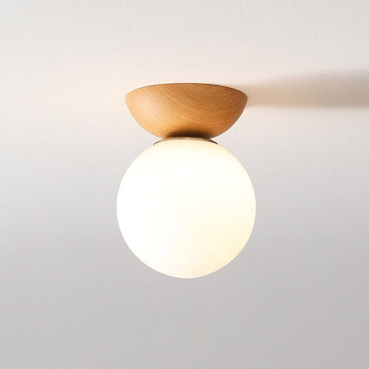 Hikari Plafondlamp – Minimalistische LED Lamp met Houten Frame