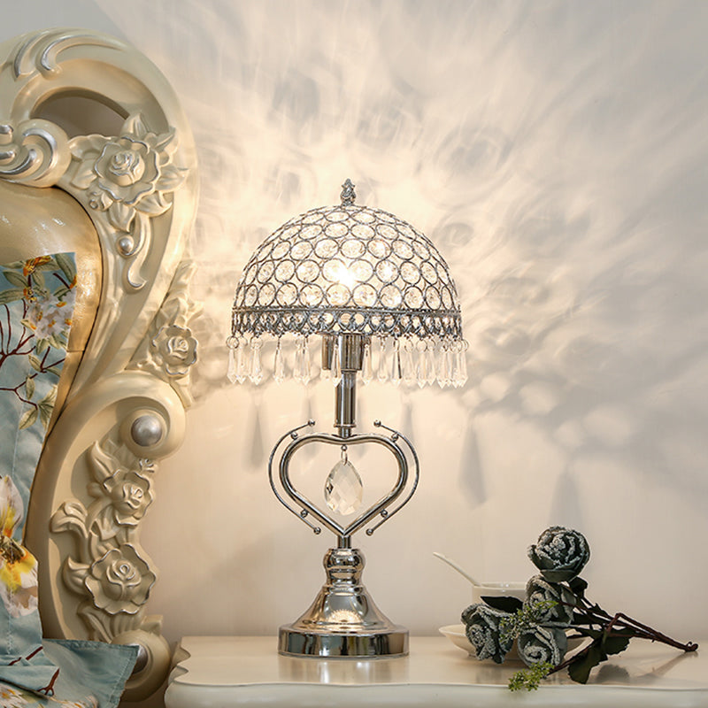 SERAPHINA - Half-sphere tafellamp met kristal ingelegde druppels