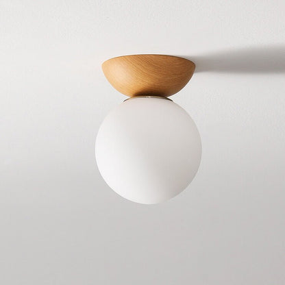 Hikari Plafondlamp – Minimalistische LED Lamp met Houten Frame