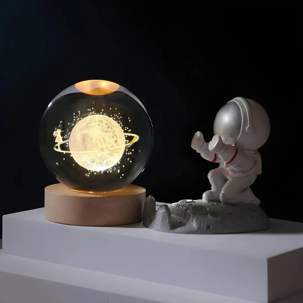 3D Gegraveerde Kristallen Bol - Celestia