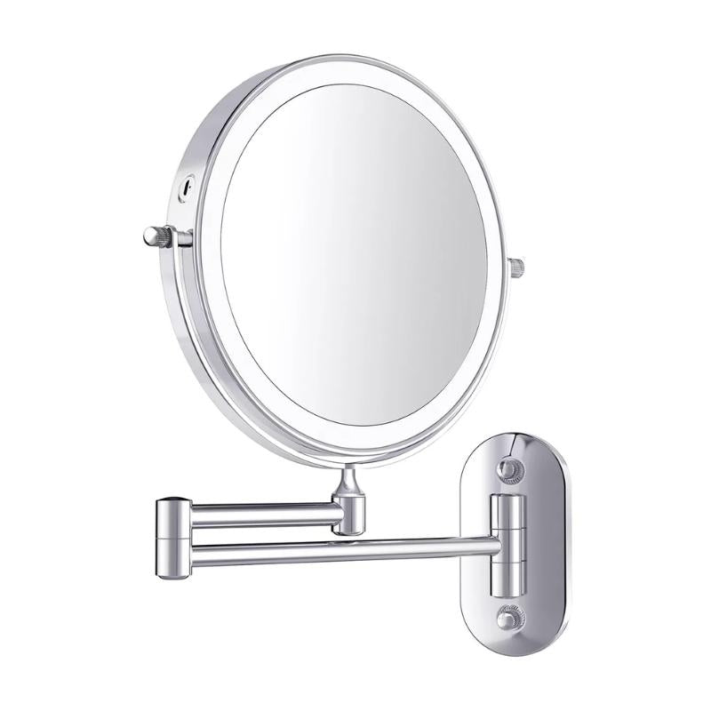 Chroomzilver LED Make-Up Spiegel & Scheerspiegel voor Badkam