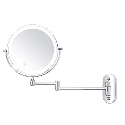 Chroomzilver LED Make-Up Spiegel & Scheerspiegel voor Badkam