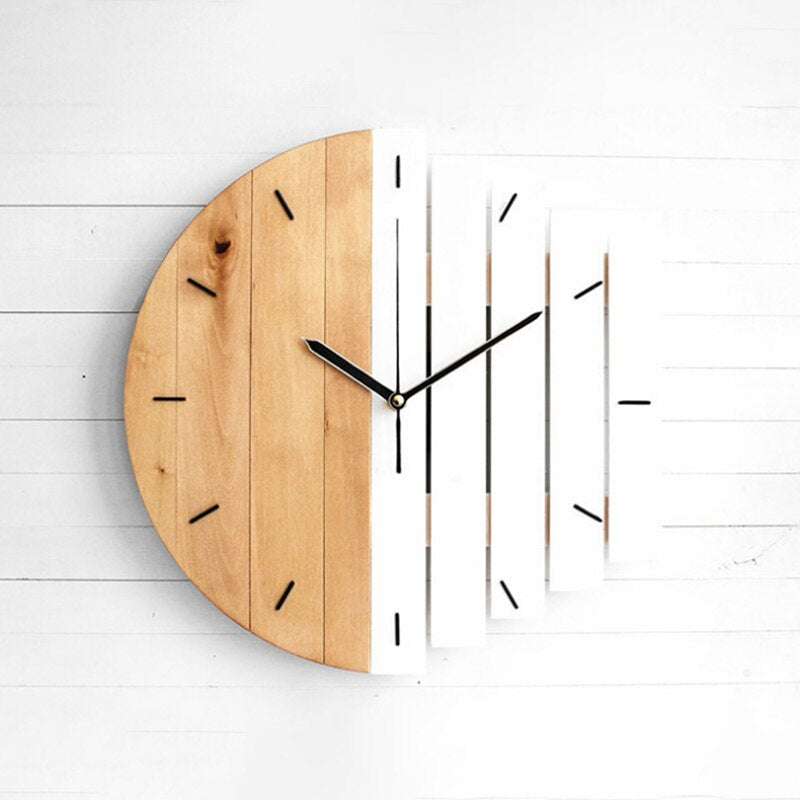 Noxium | Natuurlijk hout design Wandklok