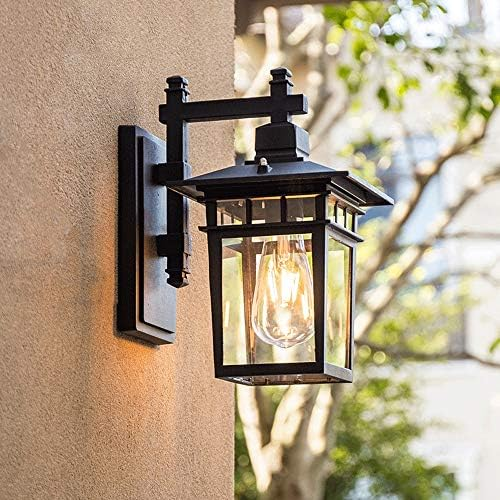 VARENO Wandlamp Buiten – Zwart Design met Verstelbare Kap – Aluminium & Glas – E27 Fitting