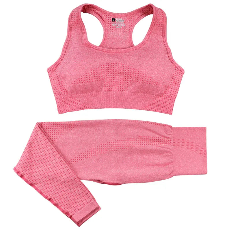 Natalia | Women’s 2-Piece Seamless Yoga Set – High-Waist Leggings & Crop Top