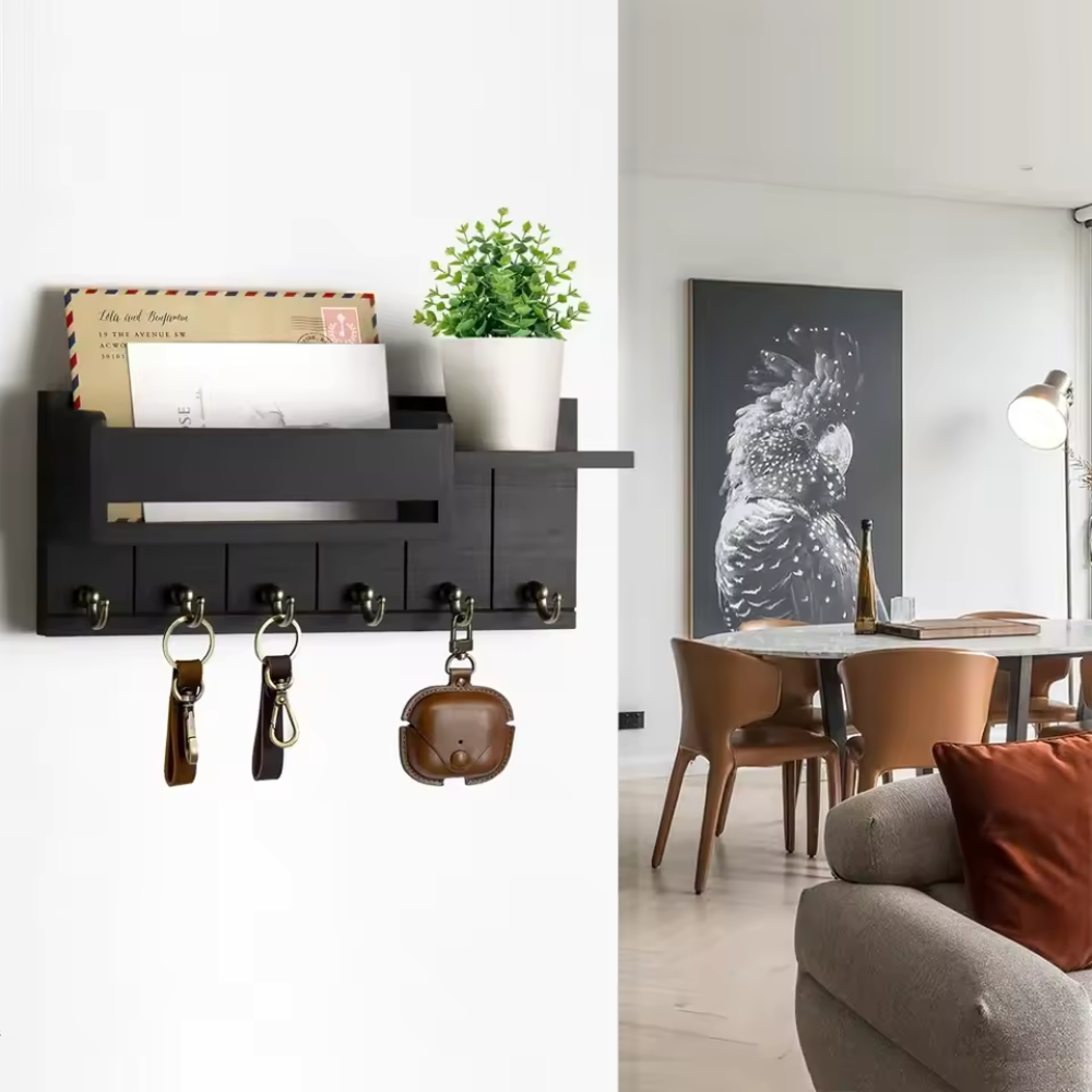 Decoratieve muurbeugel met plank