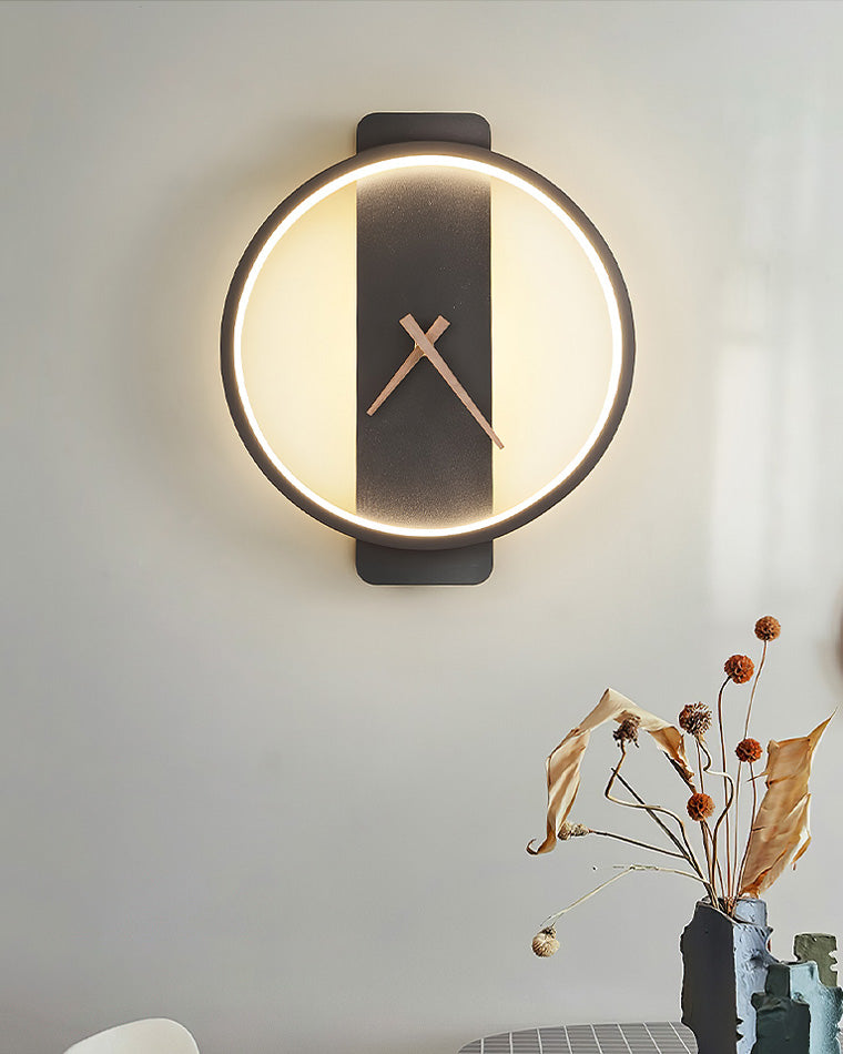 ZenTime | Strakke Wandklok met Rustgevend Licht