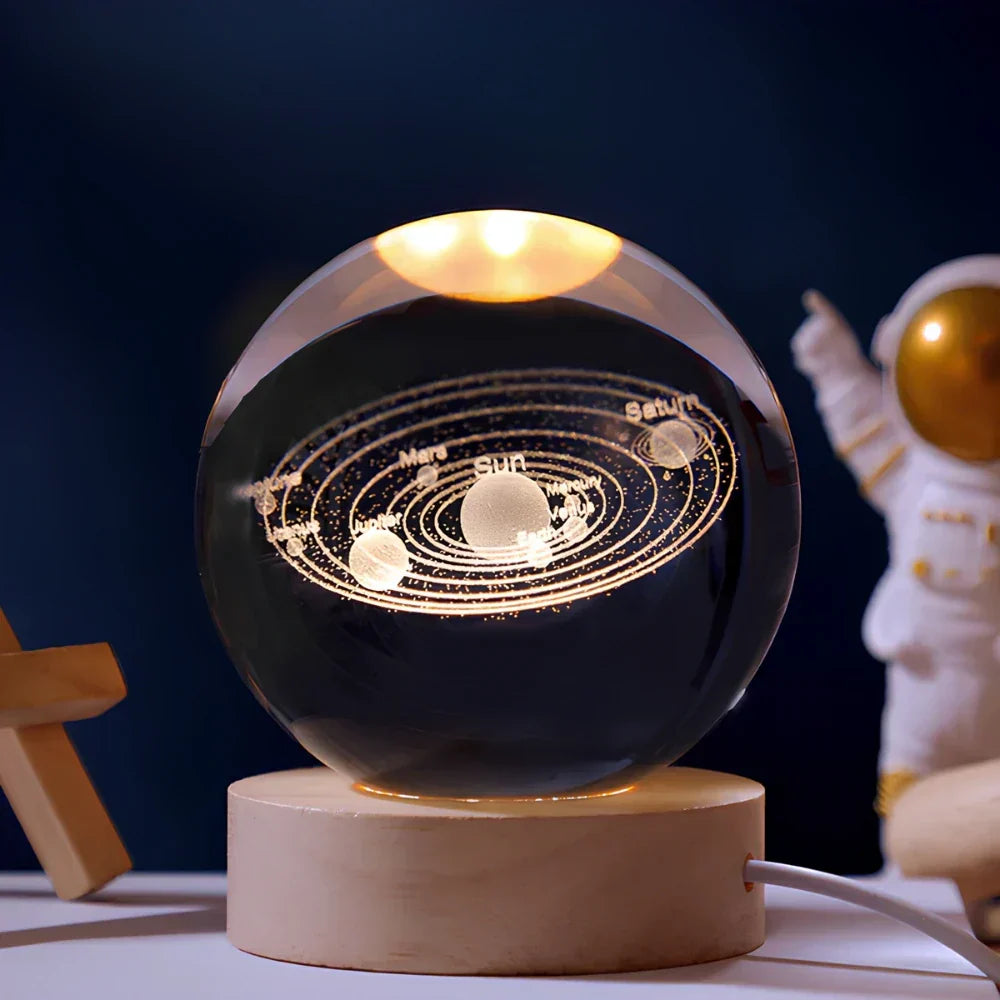 3D Gegraveerde Kristallen Bol - Celestia