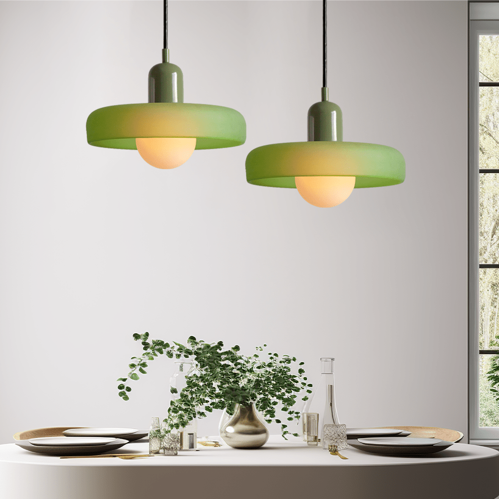 ColorLume | Geometrische Bauhaus Plafondlamp – Glazen Designlamp met Kleurrijke Accenten