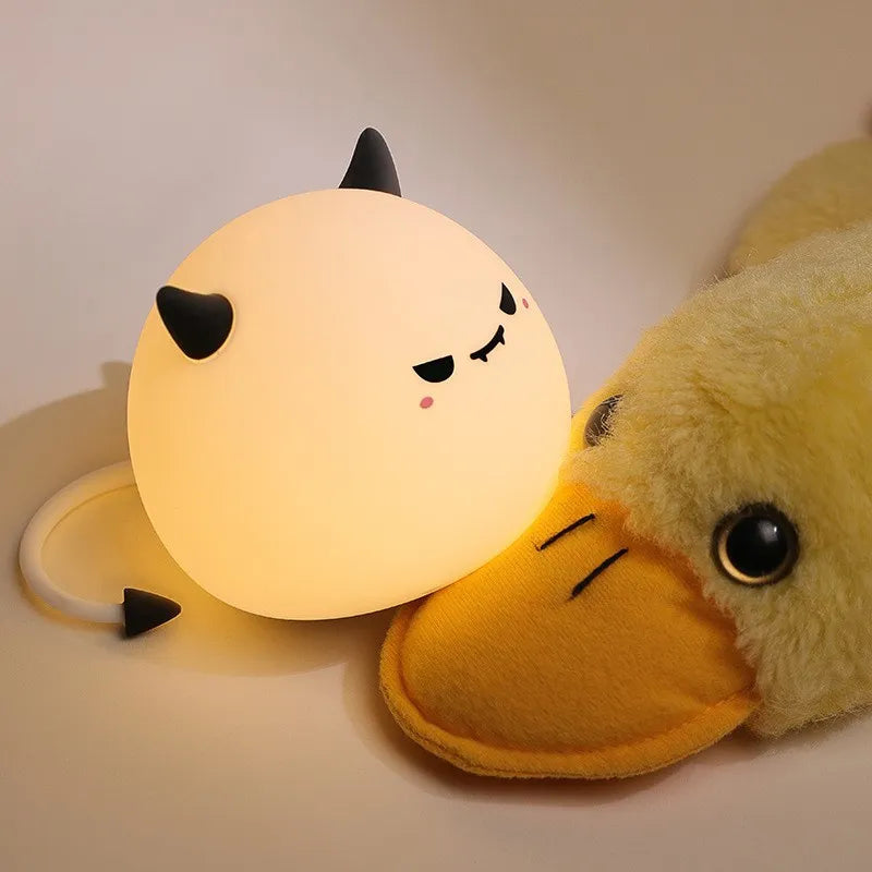 Black Horn Color-Changing Night Lamp