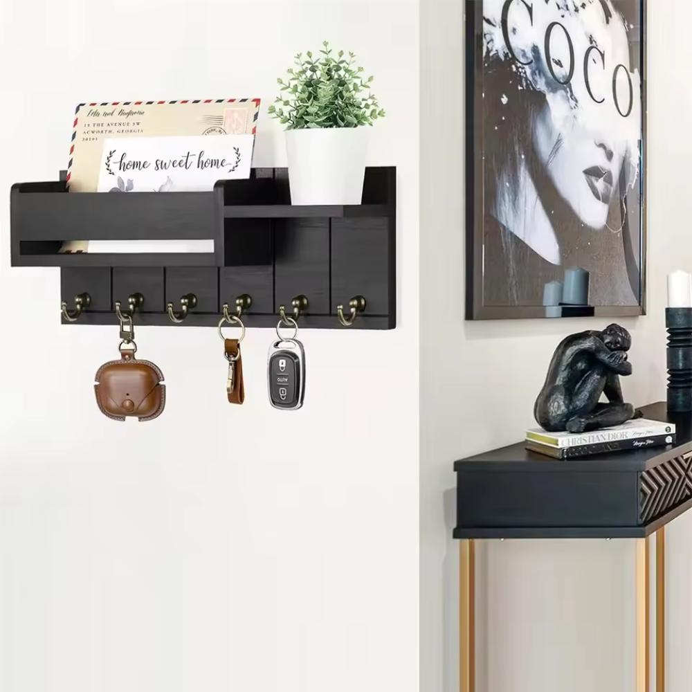 Decoratieve muurbeugel met plank