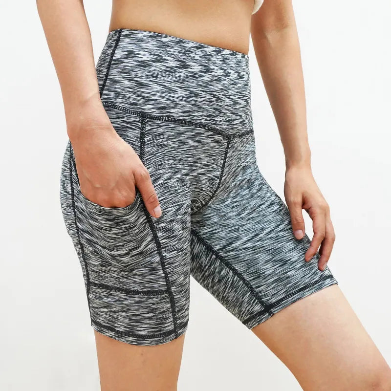 Diana | Women’s High-Waist Yoga Shorts – Quick-Dry, Stretch, Pocket Design