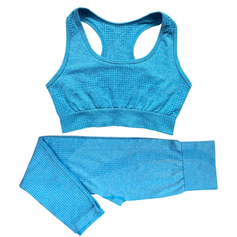 Natalia | Women’s 2-Piece Seamless Yoga Set – High-Waist Leggings & Crop Top