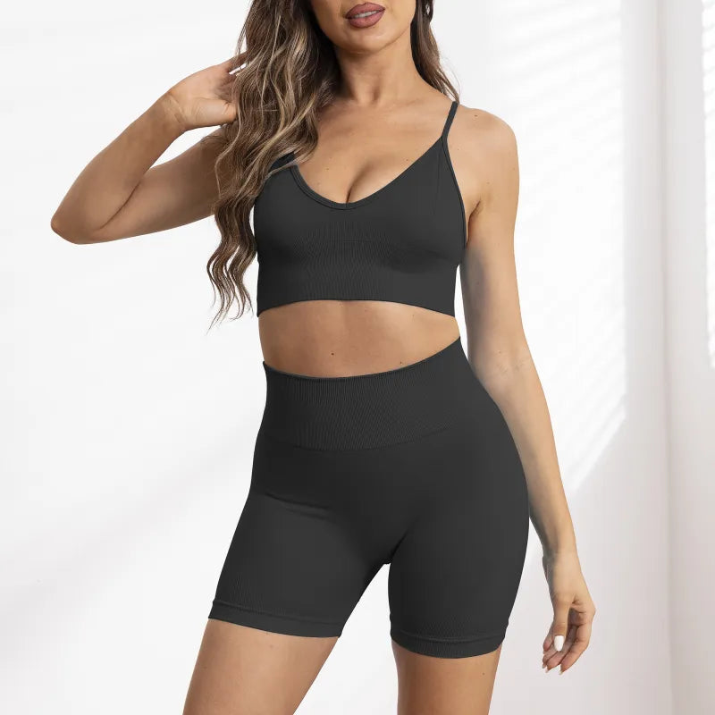 Sophia | Women’s Fitness Yoga Suit – Seamless, Stretchable & Outdoor Ready