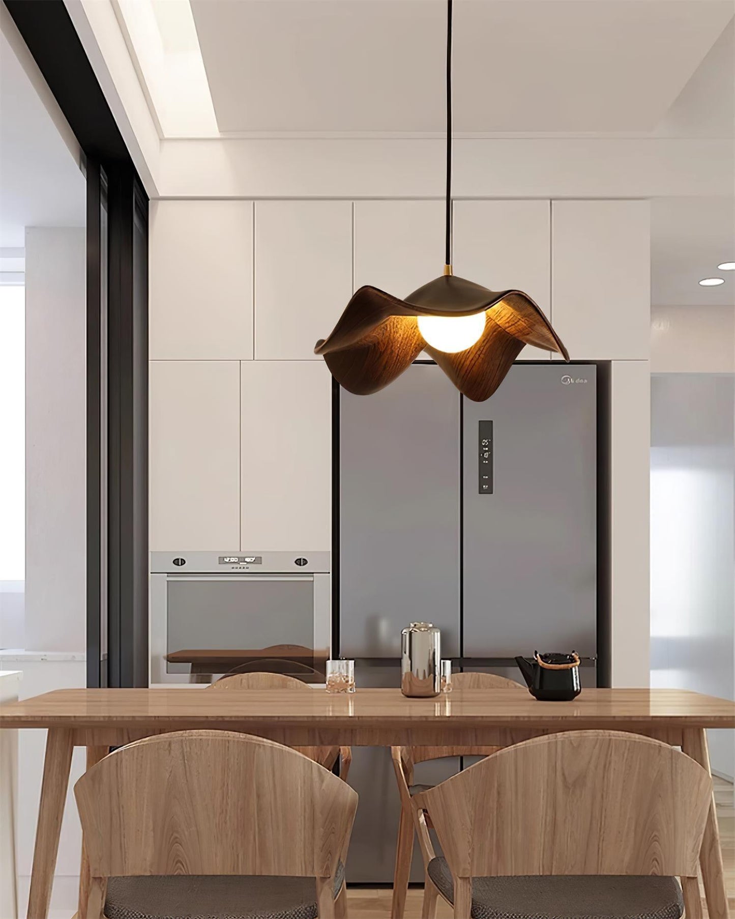 ElementBois - Hanglamp in Hars Lotus Plafondlamp