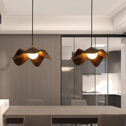 ElementBois - Hanglamp in Hars Lotus Plafondlamp