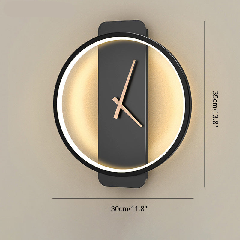 ZenTime | Strakke Wandklok met Rustgevend Licht