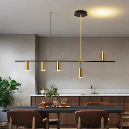 ALVARA Hanglamp – Design Pendelarmatuur met Dubbele Lichtuitstraling & Cilindervormige Spots