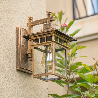 VARENO Wandlamp Buiten – Zwart Design met Verstelbare Kap – Aluminium & Glas – E27 Fitting