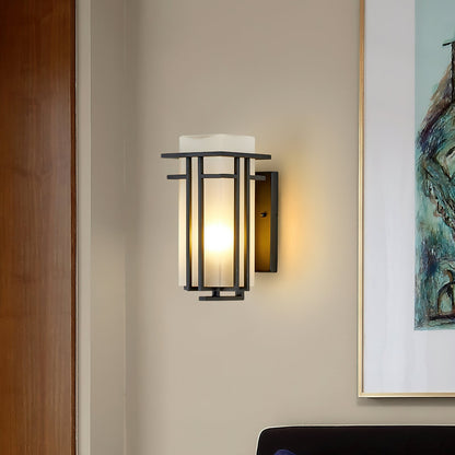 ARVINA Wandlamp Buiten – Retro IJzeren Design met Glas – IP65 – E27 Fitting