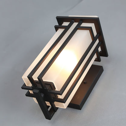 ARVINA Wandlamp Buiten – Retro IJzeren Design met Glas – IP65 – E27 Fitting