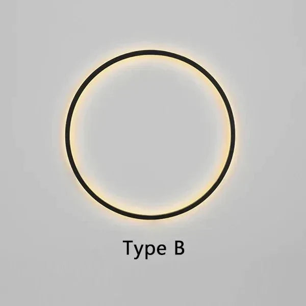 LumiRing - Minimalistische ronde Wandlamp