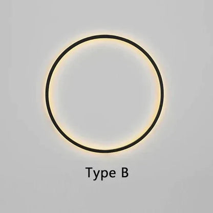 LumiRing - Minimalistische ronde Wandlamp
