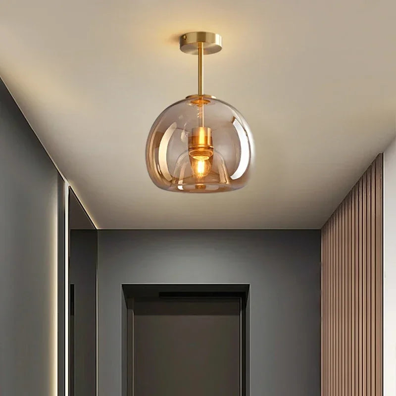 Transparence - Strakke Glazen Plafondlamp