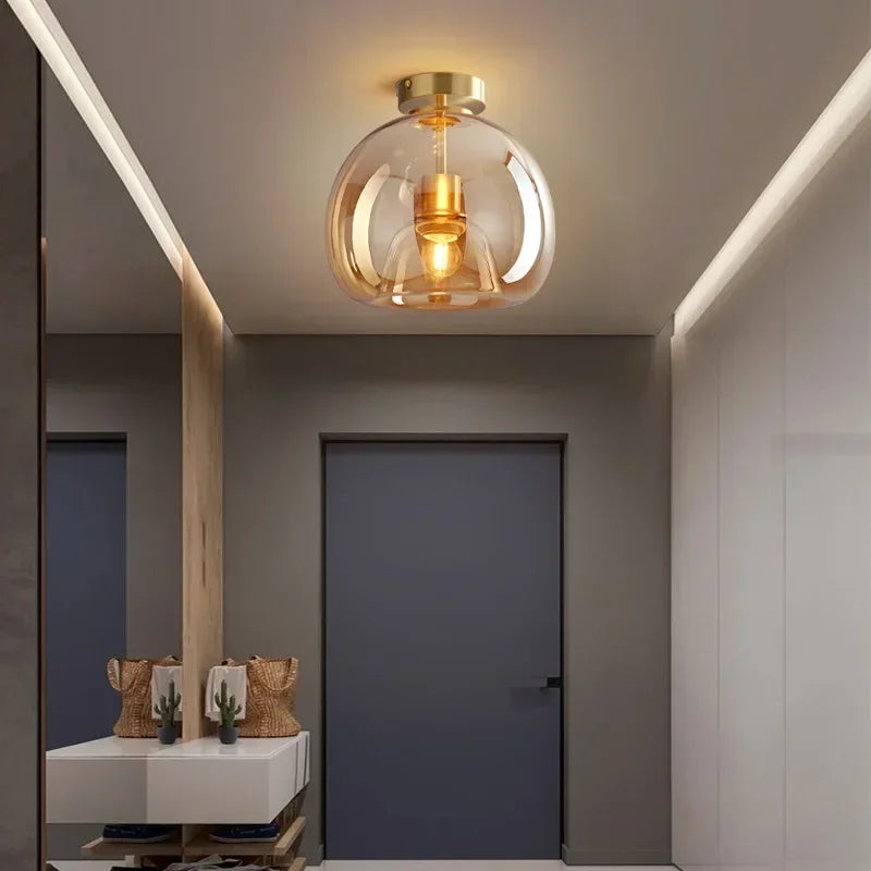 Transparence - Strakke Glazen Plafondlamp