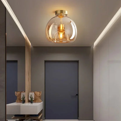 Transparence - Strakke Glazen Plafondlamp