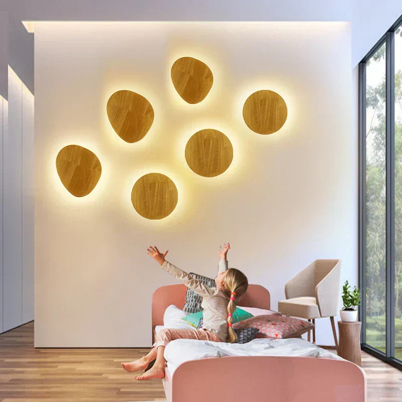 LuxeRadiant - Scandinavische Houten Wandlamp