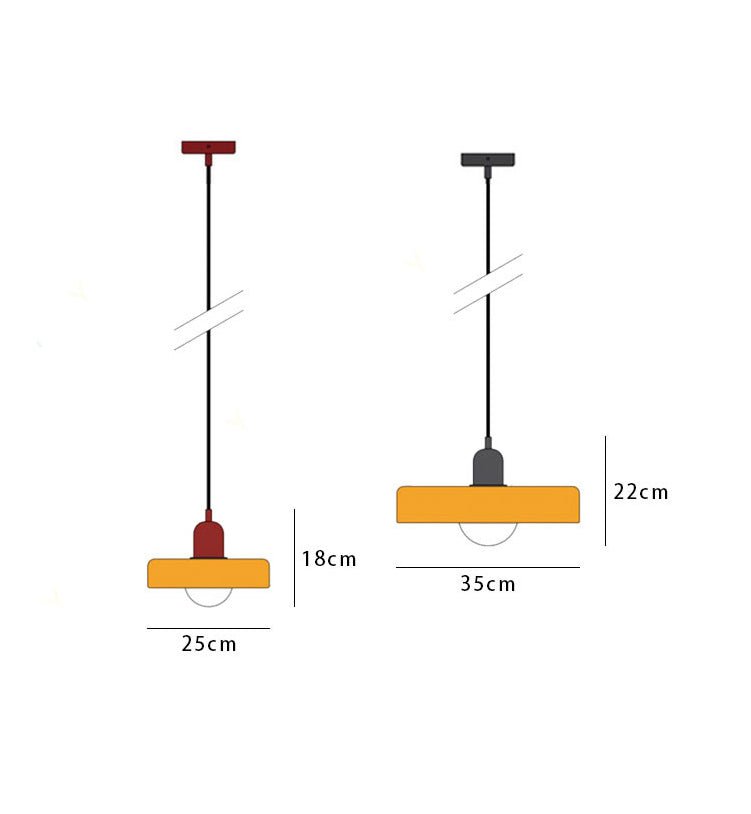 ColorLume | Geometrische Bauhaus Plafondlamp – Glazen Designlamp met Kleurrijke Accenten