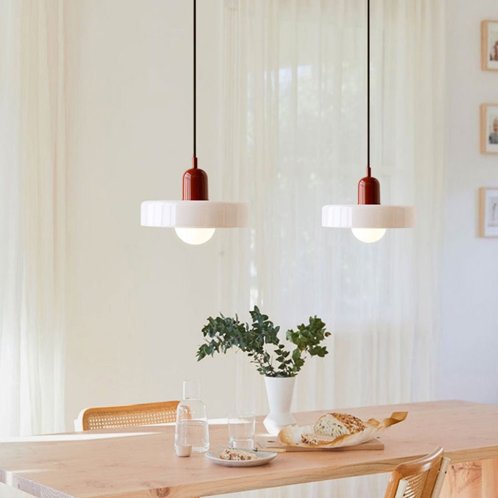 ColorLume | Geometrische Bauhaus Plafondlamp – Glazen Designlamp met Kleurrijke Accenten