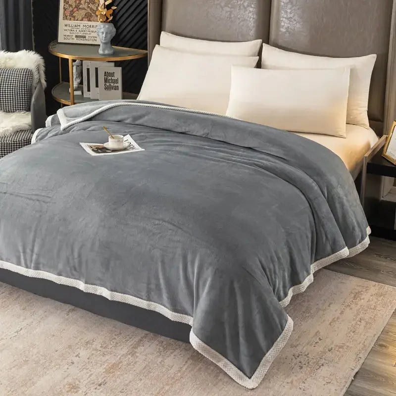 WarmFuzz - Dikke Kasjmier Plaid voor Bed en Bank