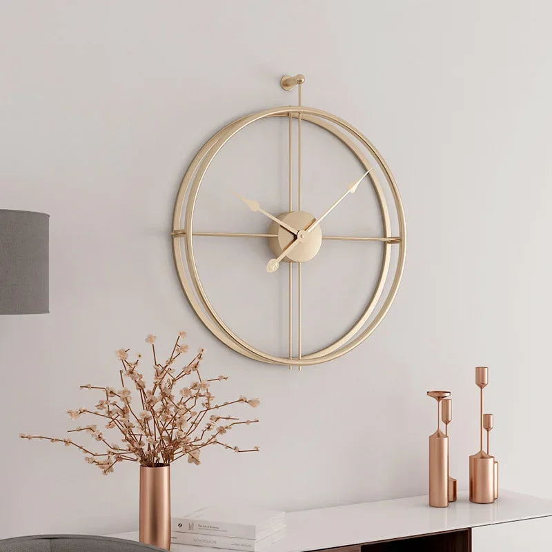 Vermilion | Stille Muurklok voor Moderne Interieurs