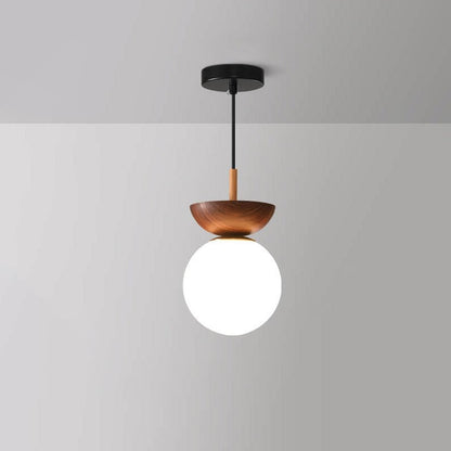 Hikari Plafondlamp – Minimalistische LED Lamp met Houten Frame