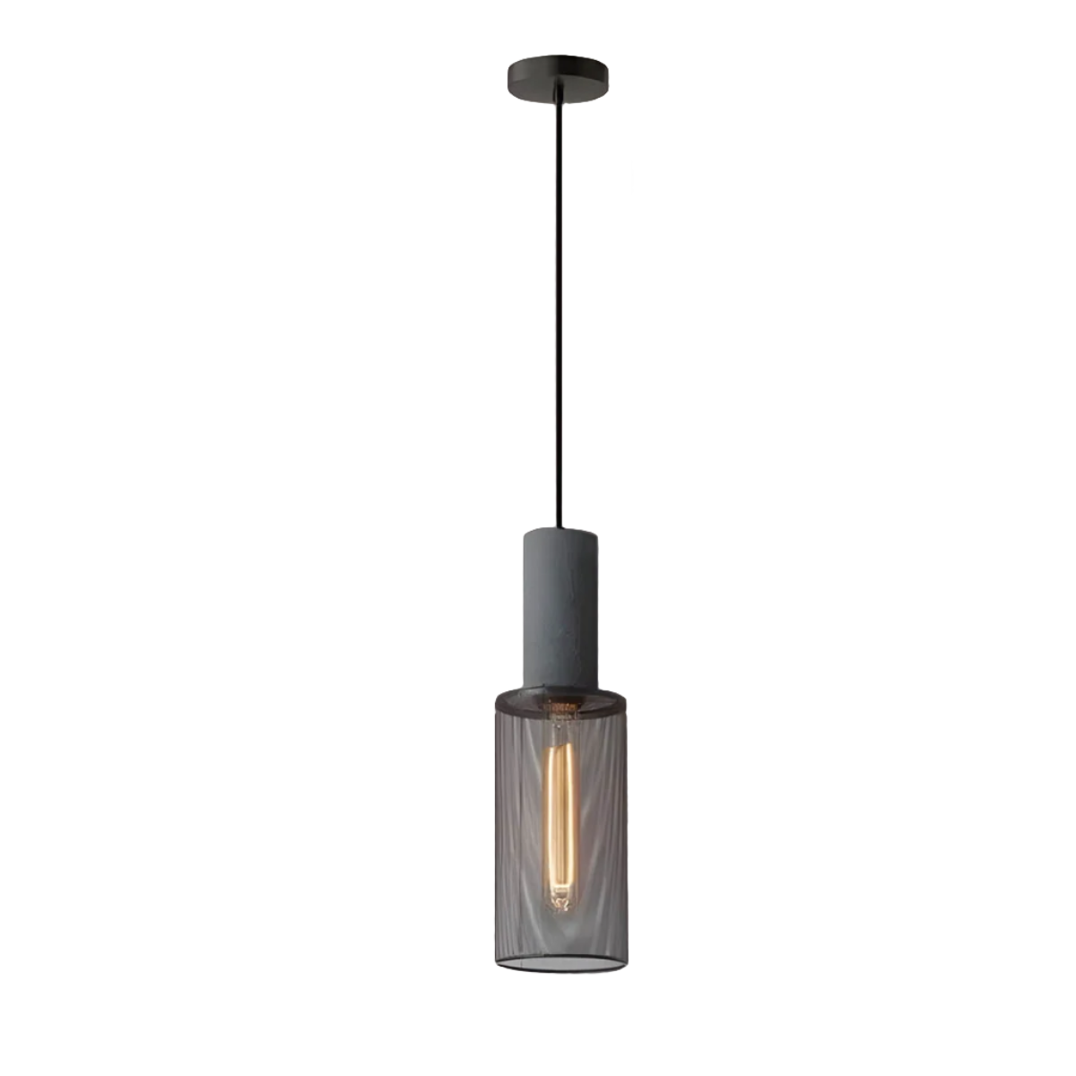 FERROX Hanglamp – Beton & IJzer in Industrieel Design – LED met E27 Fitting
