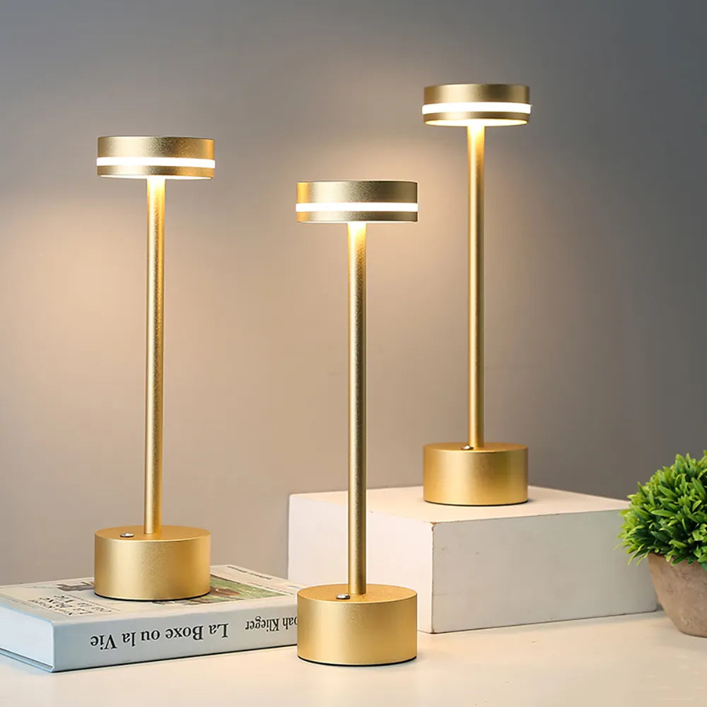 LuxeGlow | Design tafellamp | Draadloos oplaadbaar  Creëer sfeer met één aanraking