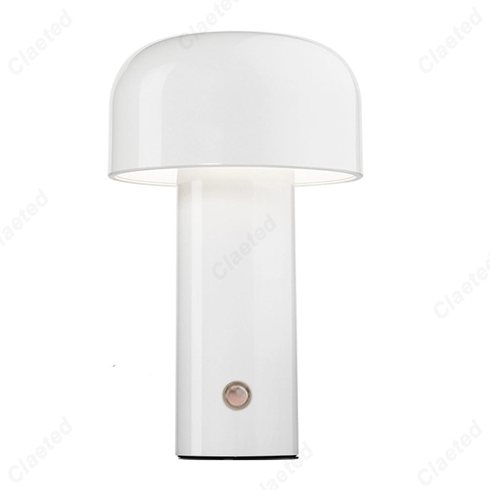 Retro LED Tafellamp | Draadloze Oplaadbare Tafellamp met Touchbediening & USB
