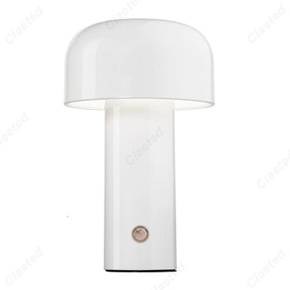 Retro LED Tafellamp | Draadloze Oplaadbare Tafellamp met Touchbediening & USB