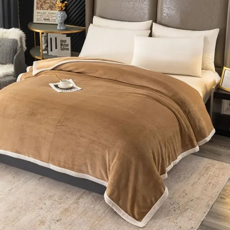 WarmFuzz - Dikke Kasjmier Plaid voor Bed en Bank