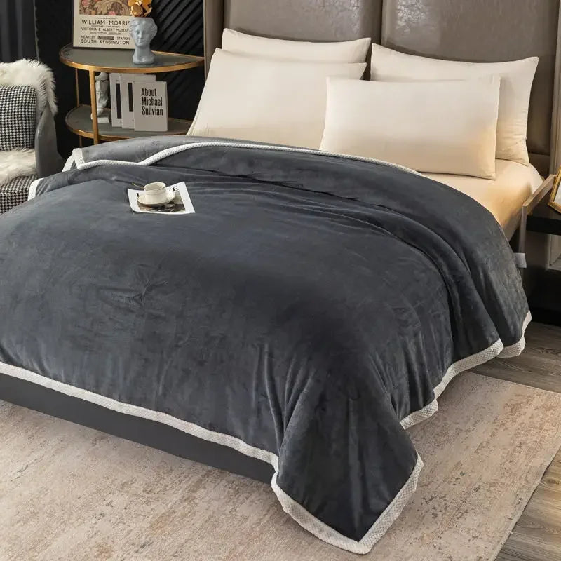 WarmFuzz - Dikke Kasjmier Plaid voor Bed en Bank