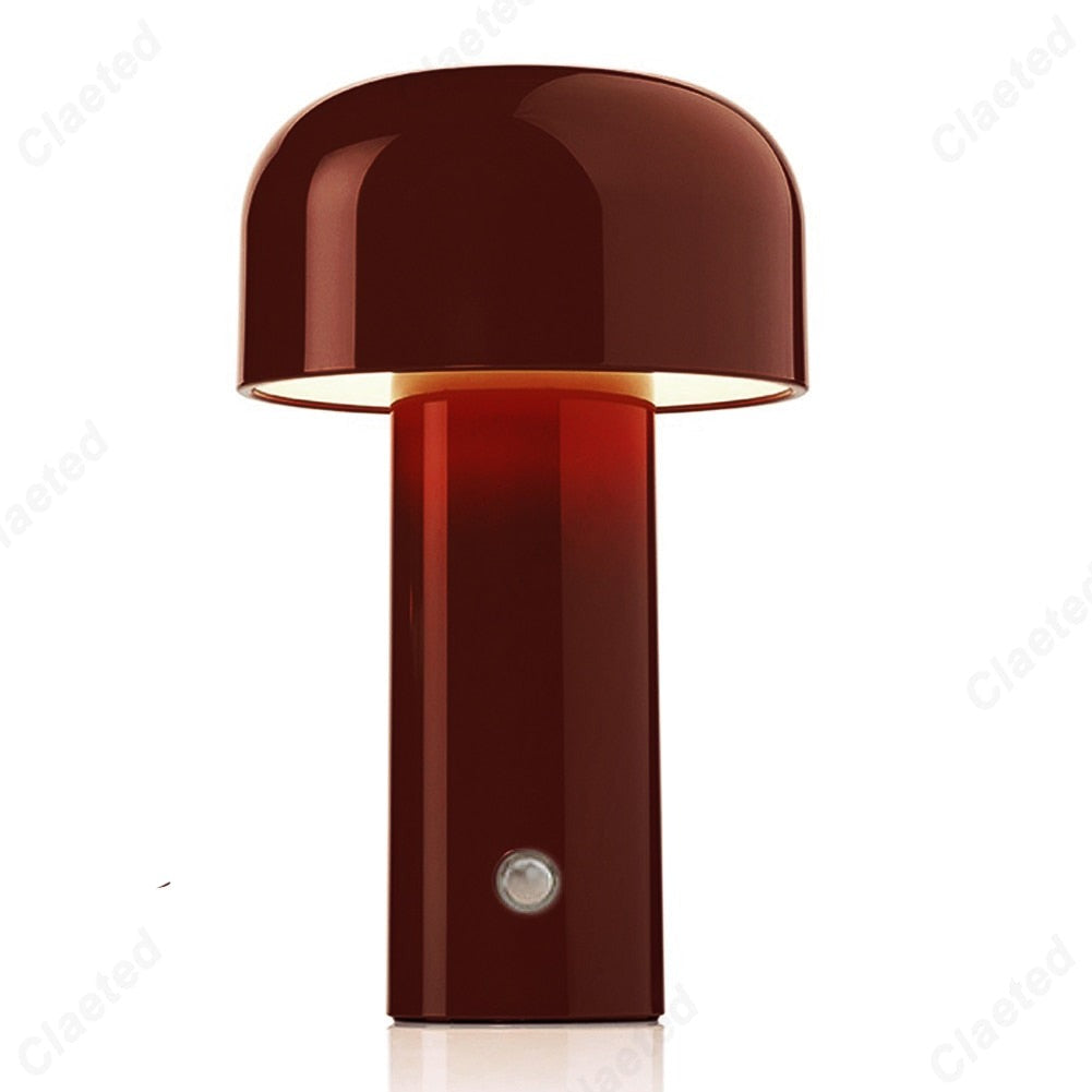 Retro LED Tafellamp | Draadloze Oplaadbare Tafellamp met Touchbediening & USB